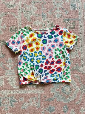 Mini Boden Tie-Front Tee